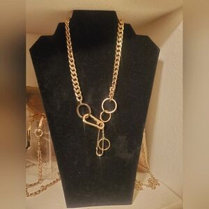 Gold-plated fashion necklace